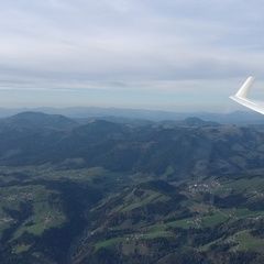 Flugwegposition um 13:23:02: Aufgenommen in der Nähe von Gemeinde Naas, 8160, Österreich in 1834 Meter